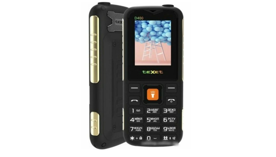 Мобильный телефон Texet TM-D400 Dual Sim Black (Черный)