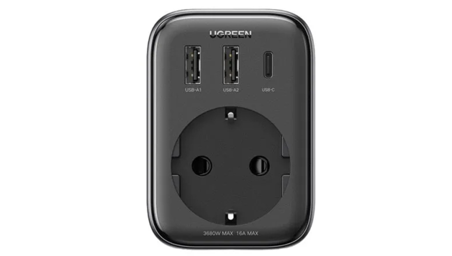 СЗУ UGREEN Outlet Extender CD314 2USB-A/USB-C 30W (90613) Черный