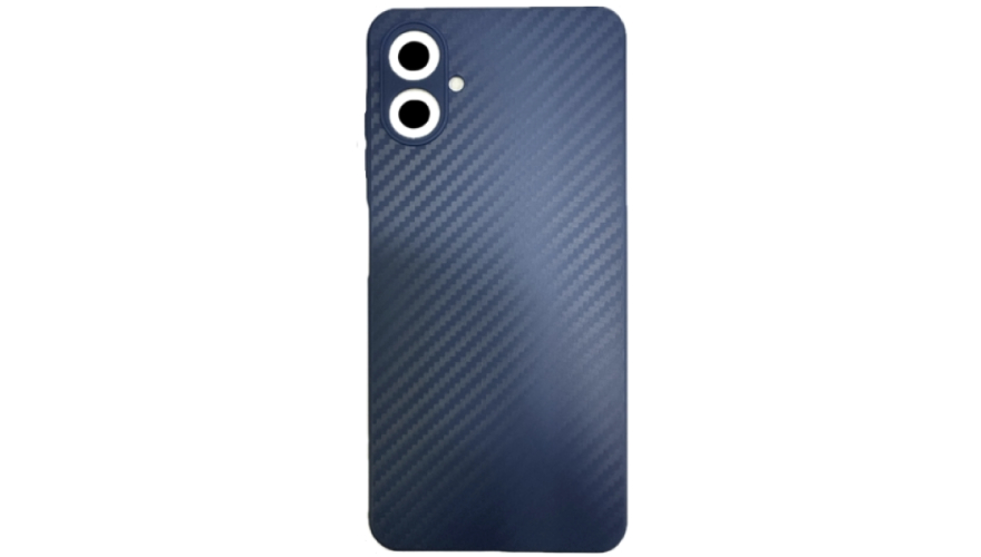 Чехол-накладка силикон под карбон для Samsung Galaxy A06 Синий