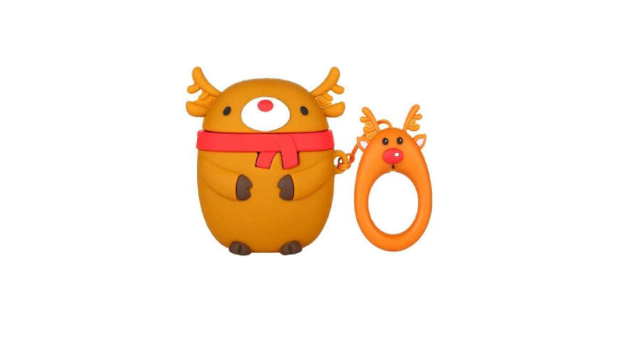 Силиконовый чехол для Apple AirPods (Олень)