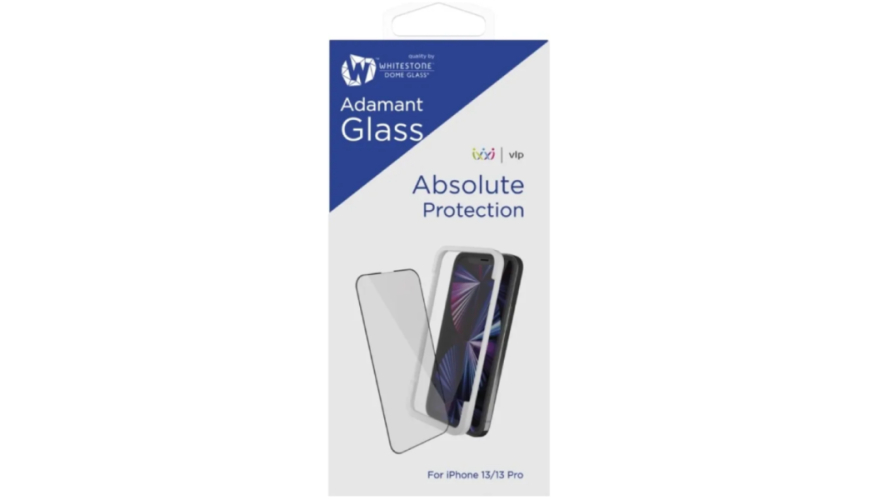 Защитное стекло "VLP&Whitestone" Adamant Glass для iPhone 13/13 Pro Full Glue Black