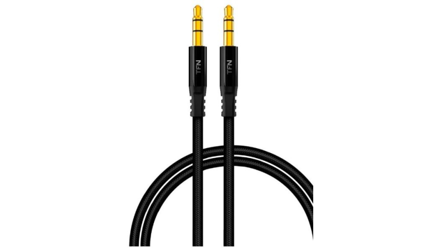 AUX-кабель TFN 3.5mm 1m Black (TFN-CFZAUXMET1MBK)