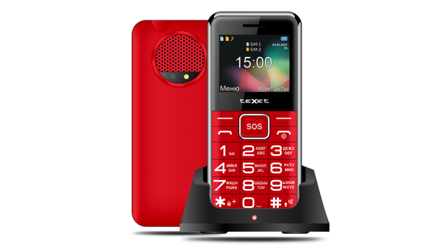 Телефон Texet TM-B319 Dual Sim Red