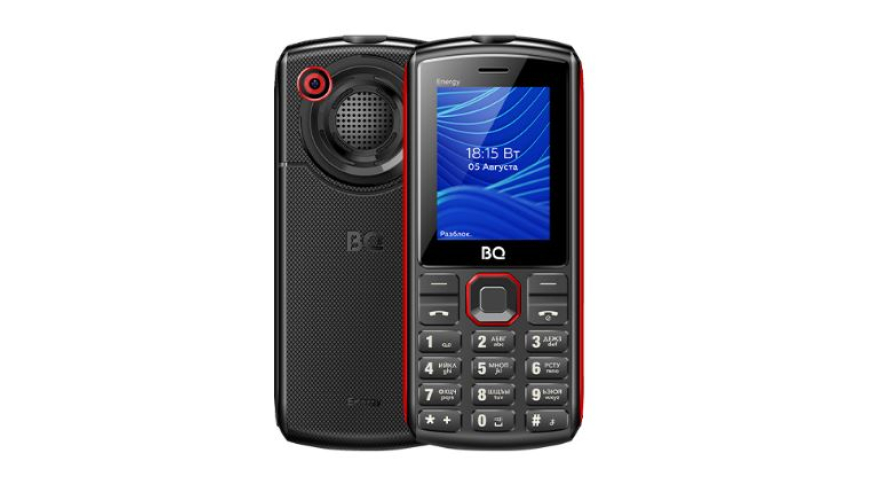 Мобильный телефон BQ 2452 Energy Dual Sim Black Red (Черный-Красный)