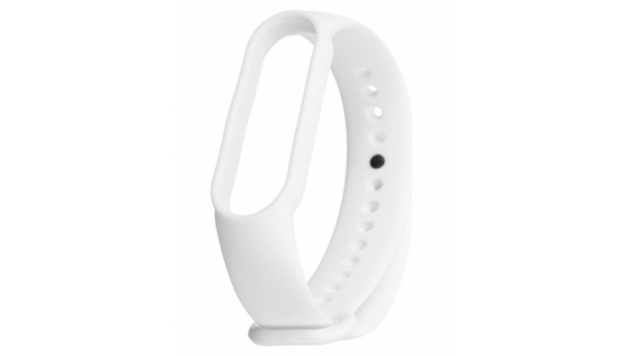 Силиконовый ремешок для Xiaomi Mi Band 5/6 White