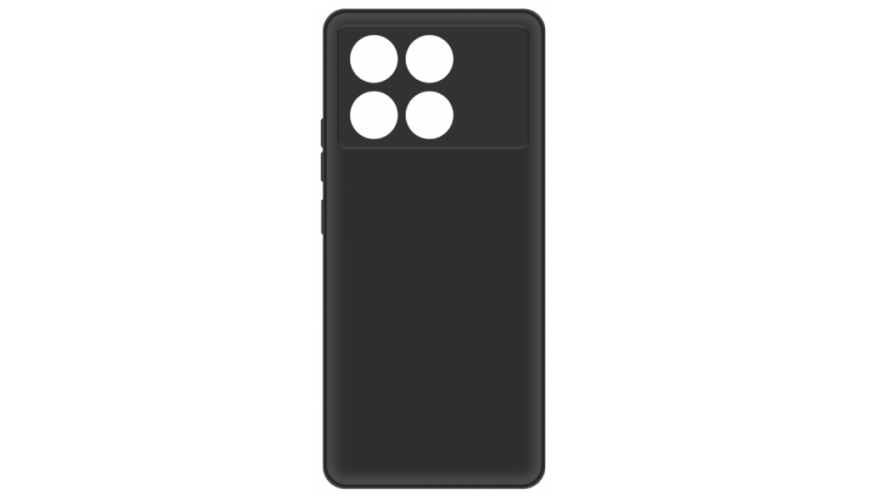 Чехол-накладка силикон для Poco X6 Pro 5G Черный