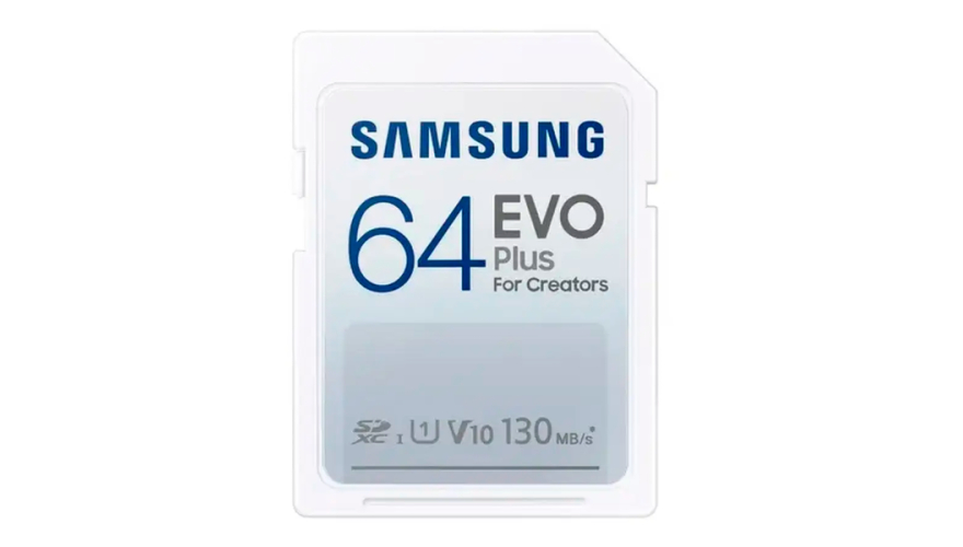 Карта памяти SDXC Samsung EVO Plus 64GB (MB-SC64K)
