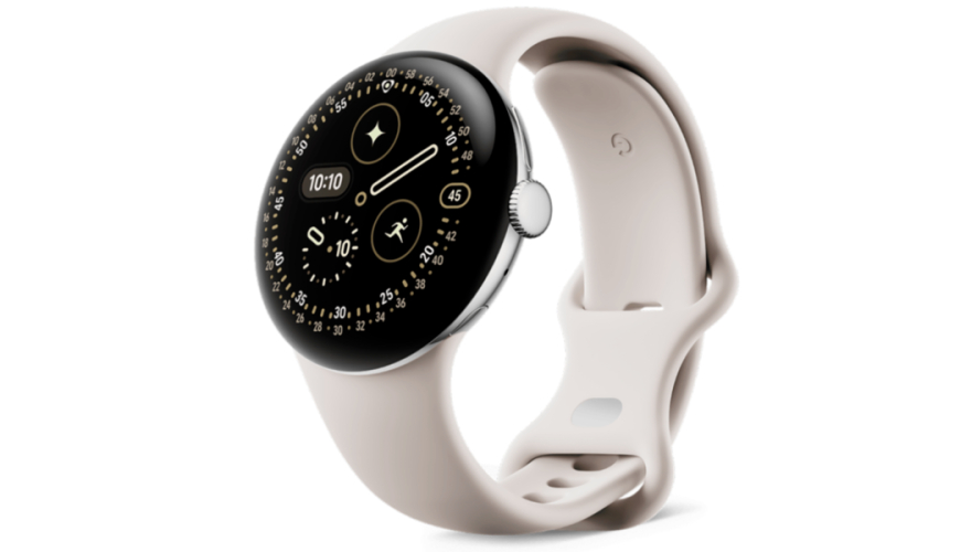 Смарт-часы Google Pixel Watch 4 45мм Wi-Fi Polished Silver Case/Porcelain Active Band