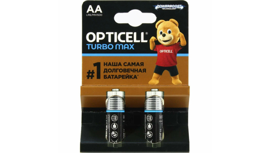 Набор батареек Opticell Turbo Max MN1500 AA (2шт)