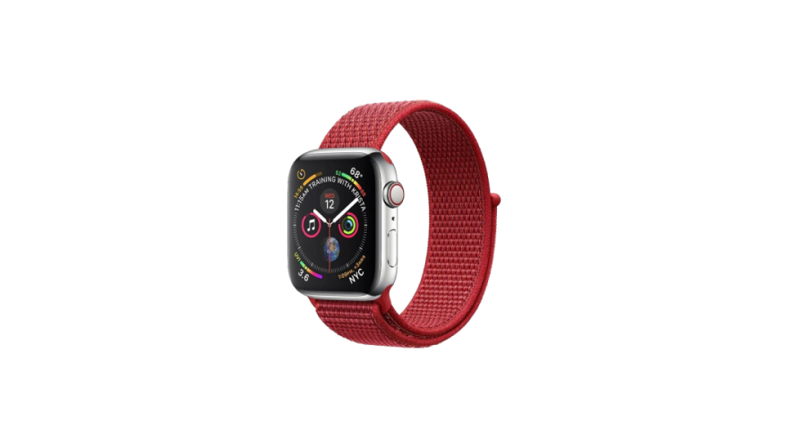 Ремешок из нейлона DF для Apple Watch 38/40/41mm Красный