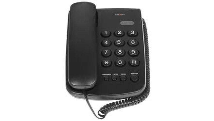 Проводной телефон Texet TX-241 Black (черный)