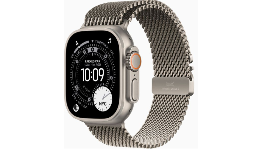 Часы Apple Watch Ultra 3 49mm Natural Titanium Case Natural Milanese Loop M