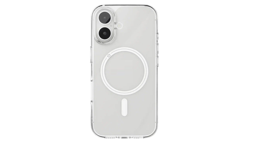 Чехол-накладка силикон VLP Puro Case with MagSafe для Apple iPhone 16 Plus Прозрачный
