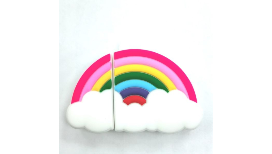 Силиконовый чехол для Apple AirPods (Радуга)