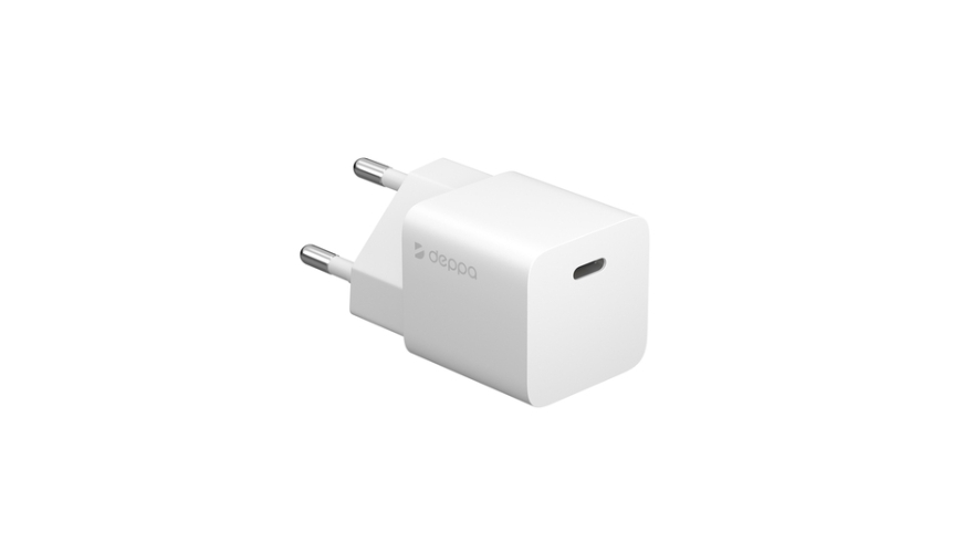 СЗУ Deppa USB-C, Power Delivery, GaN, 20Вт White (арт. 11400)