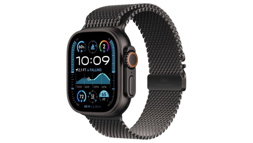 Часы Apple Watch Ultra 2 49mm Black Titanium Case Black Milanese Loop S