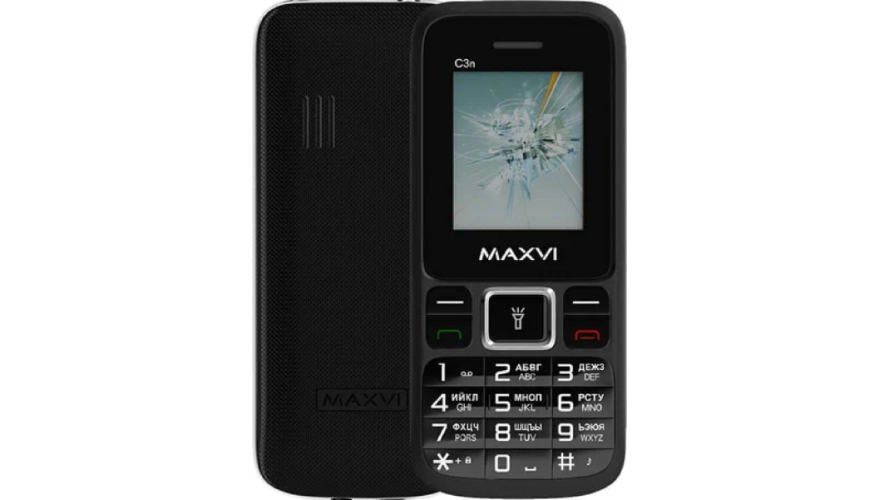 Мобильный телефон MAXVI C3n Black (Черный)