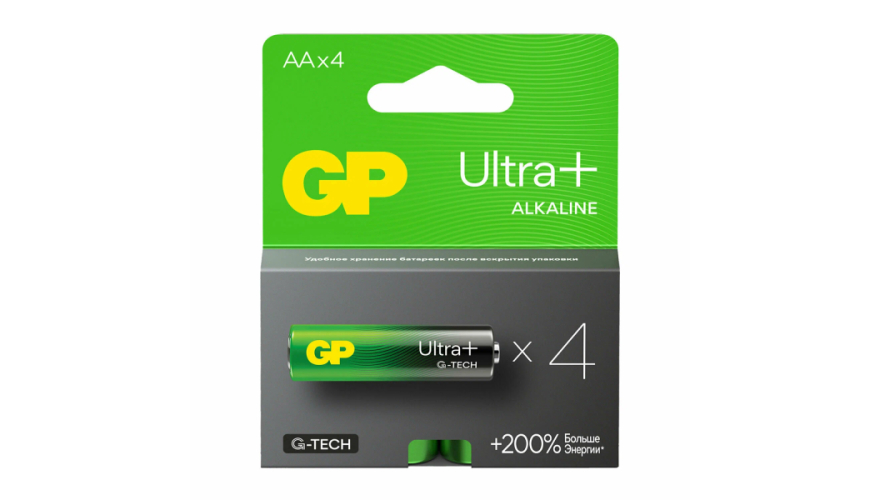 Батарейка GP Ultra Plus Alkaline AA (4шт)