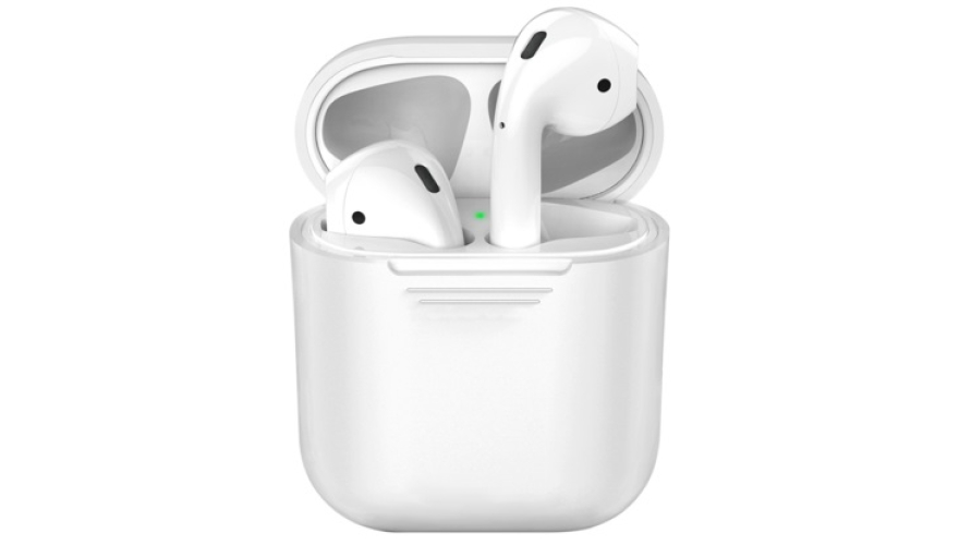 Силиконовый чехол Deppa для Apple AirPods Белый арт.47009