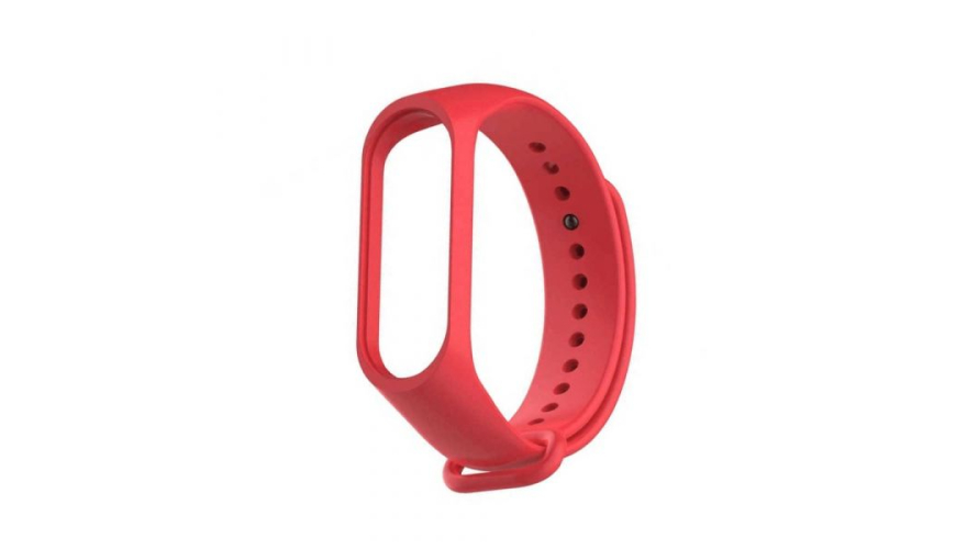 Силиконовый ремешок для Xiaomi Mi Band 5/6 Red