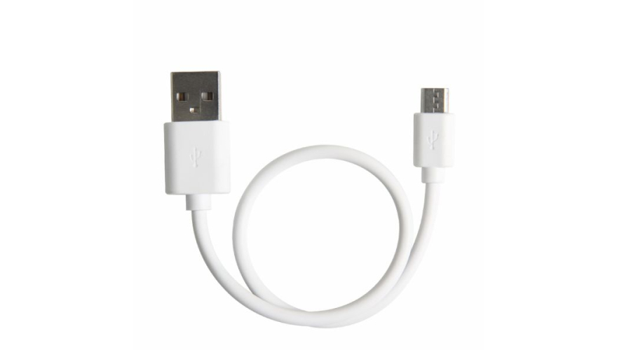 Кабель USB - Micro-USB 40см White
