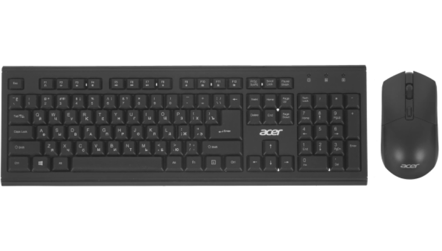 Беспроводная клавиатура + мышь Acer OKR120 Черный