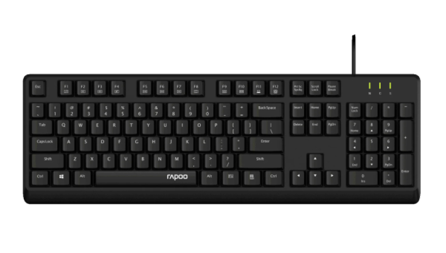 Проводная клавиатура Rapoo NK1900 Черный