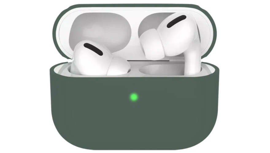 Силиконовый чехол для Apple AirPods Pro ультра-тонкий Midnicht Green