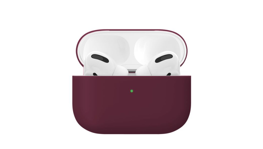Силиконовый чехол VLP Silicone Case Soft Touch для Apple AirPods Pro Marsala