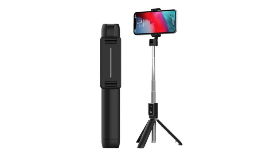 Монопод-трипод Stand Live Broadcast Selfie Stick P40L, с Bluetooth пультом ДУ, Black