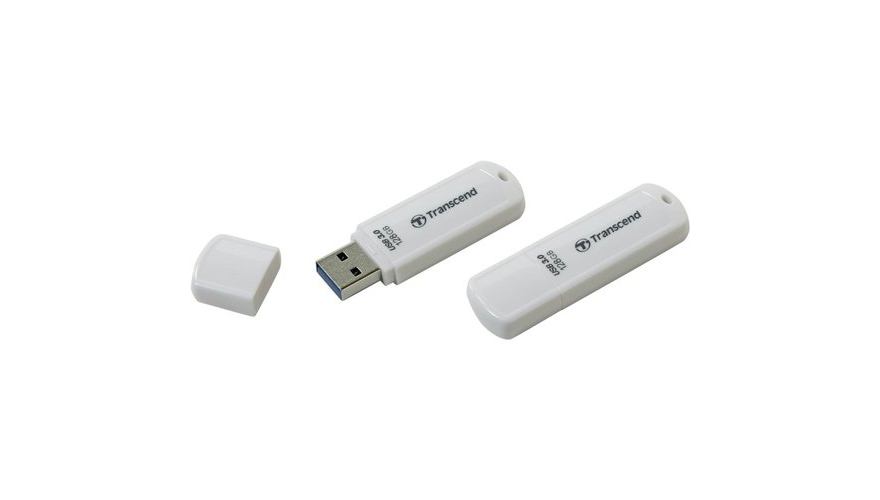 USB Flash Drive Transcend JetFlash 730 128GB USB 3.1 White (TS128GJF730)