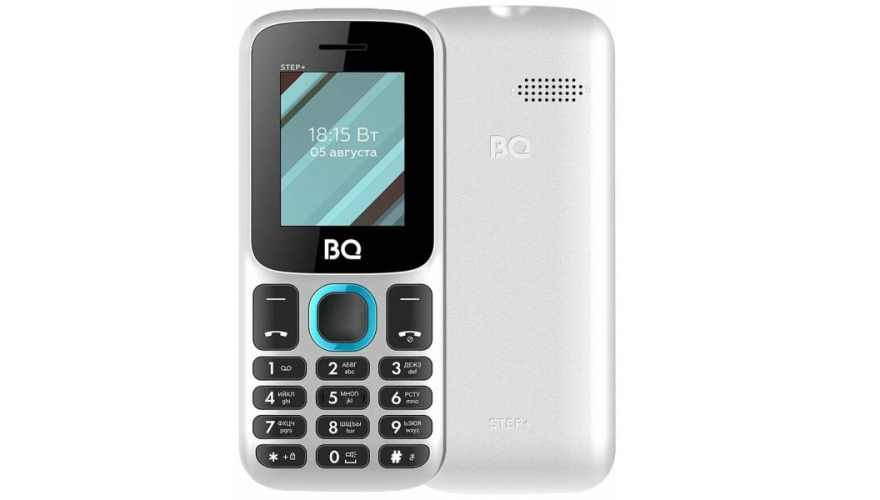 Мобильный телефон BQ 1848 Step+ Dual Sim White Blue (Белый-Синий)