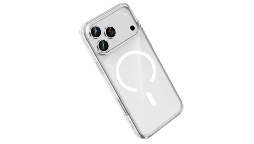 Чехол-накладка силикон MagSafe для iPhone 17 Pro Max Прозрачный