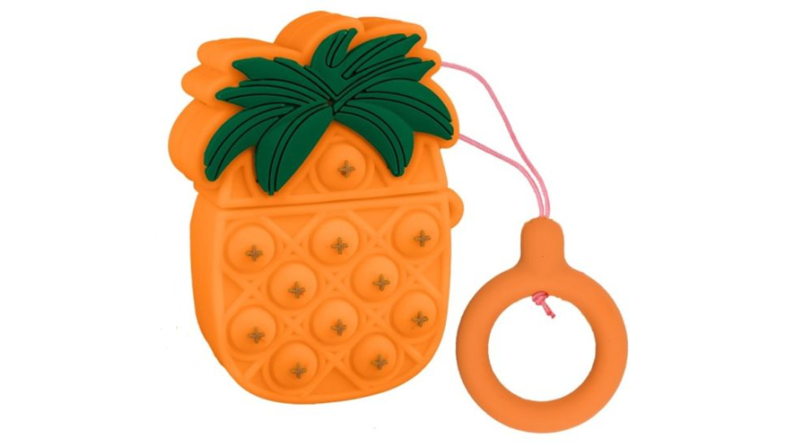 Силиконовый чехол для Apple AirPods (Поп-Ит Ананас)