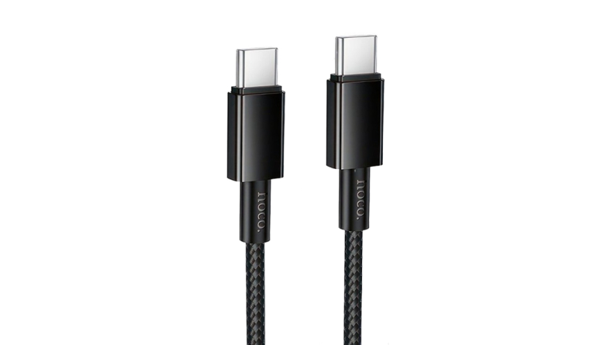 Кабель Hoco X119 Type-C - Type-C 60W 1м Black