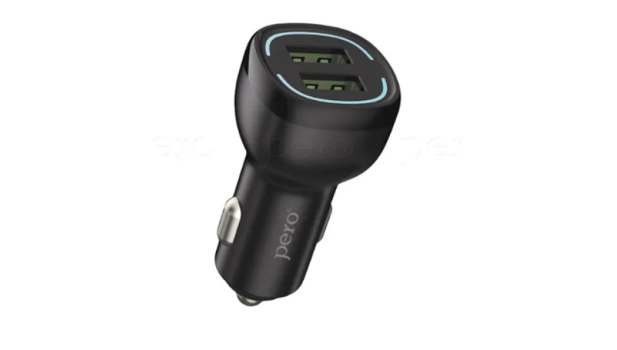 АЗУ PERO AC04 2USB 2.4A c кабелем Micro USB Black
