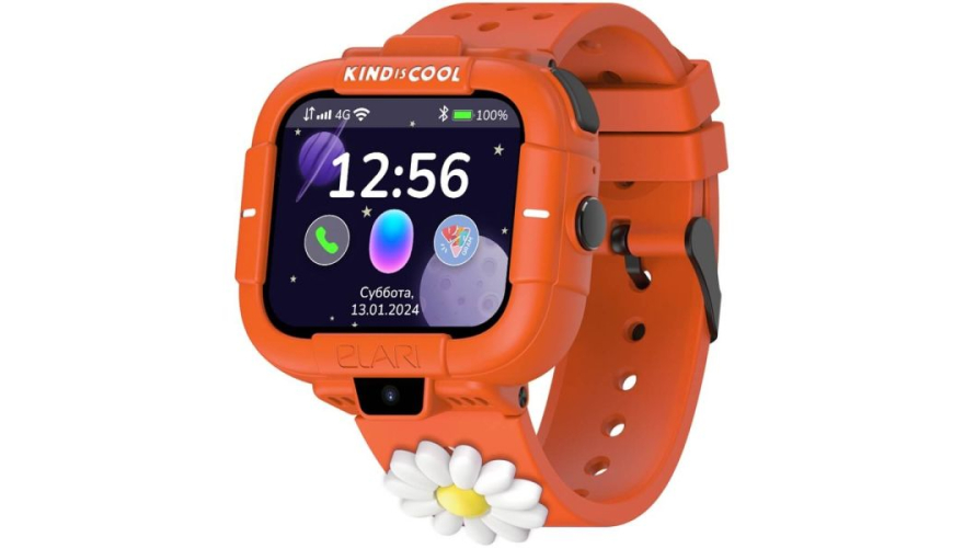 Детские смарт-часы ELARI KidPhone Маша и Медведь Orange (Оранжевый)