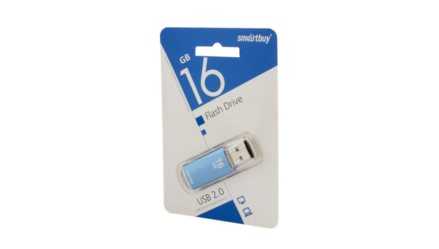 USB Flash Drive Smartbuy V-Cut USB 2.0 16GB Blue