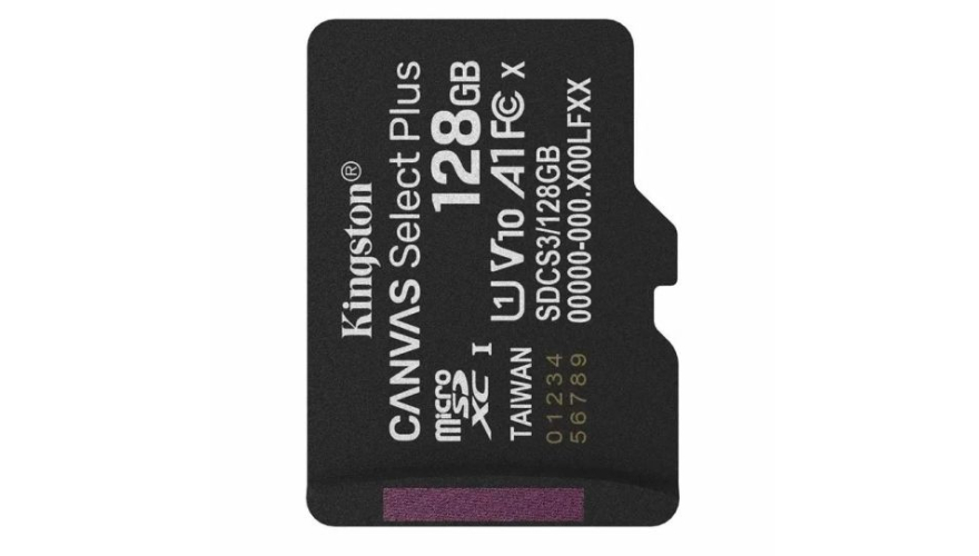 Карта памяти Micro SD Kingston Canvas Select Plus 128GB Class10 150MB/s (SDCS3/128GBSP)