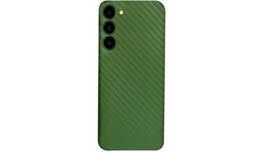 Чехол-накладка силикон под карбон для Samsung Galaxy A25 Зеленый