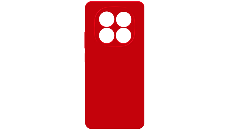 Чехол-накладка силикон для Xiaomi Redmi Note 14 Pro Красный