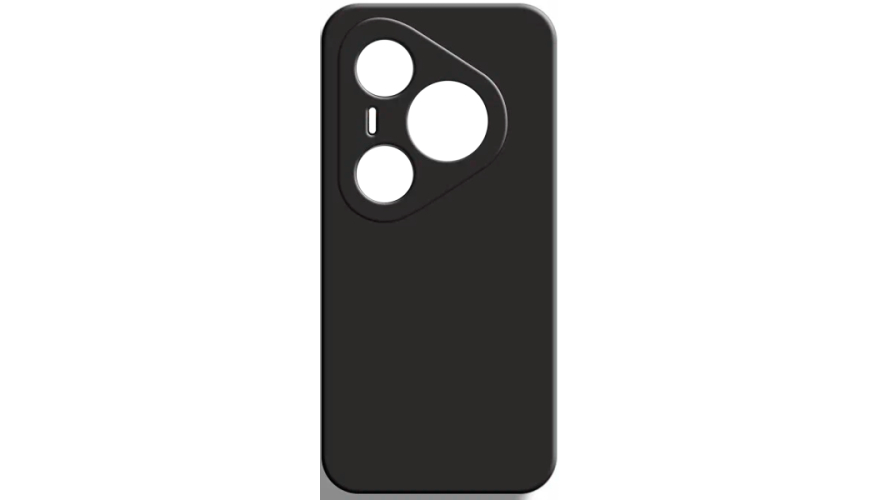 Чехол-накладка силикон для Huawei Pura 80 Pro Черный