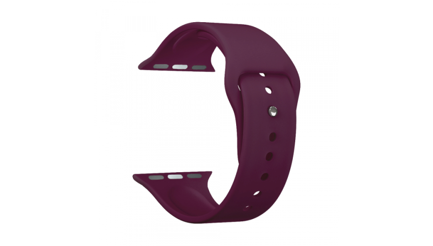 Ремешок Deppa Band Silicone для Apple Watch 38/40/41mm, силиконовый, бургунди (арт.47125)