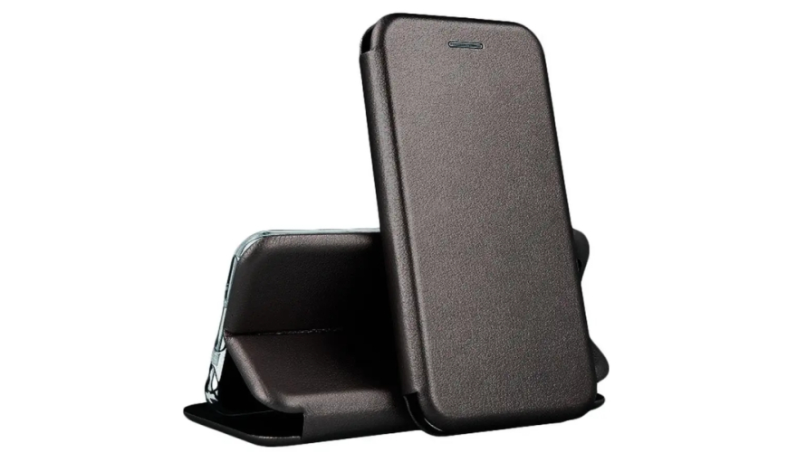 Чехол-книжка для Xiaomi POCO X6 5G Черный (боковая)