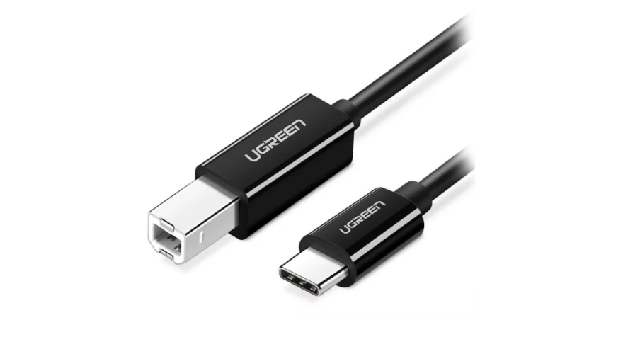 Кабель UGREEN US241 USB-C - USB-B 2м (50446) Black (Черный)