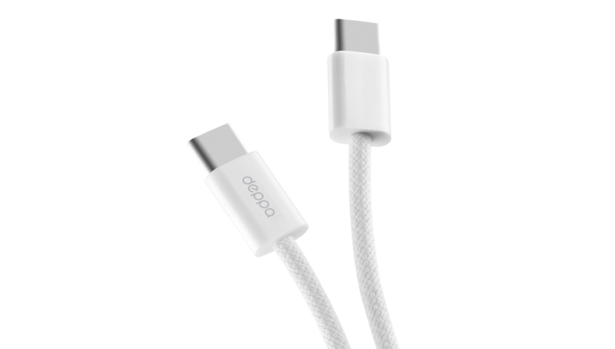 Кабель Deppa Original XL USB-C - USB-C 5А 100W 2м (72556) Белый