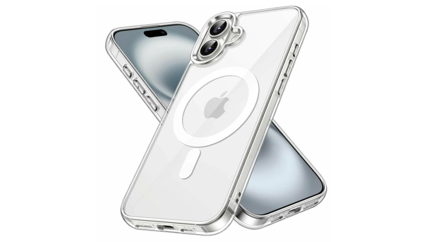 Чехол-накладка силикон MagSafe для iPhone 17 Прозрачный