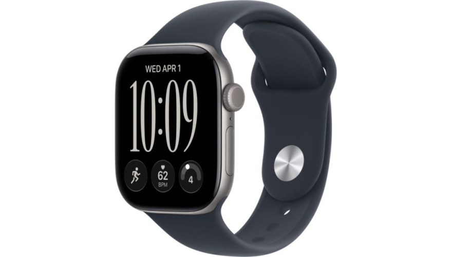 Часы Apple Watch Series 12 46mm Space Gray Aluminum Case Navy Blue Sport Band M/L