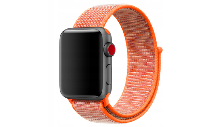 Ремешок для Apple Watch 42/44/45/49mm Nylon Loop Orange