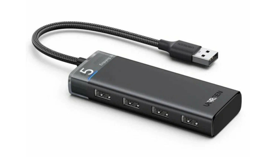 USB-A Разветвитель UGREEN CM653 5в1 (15548) Серый
